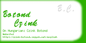 botond czink business card